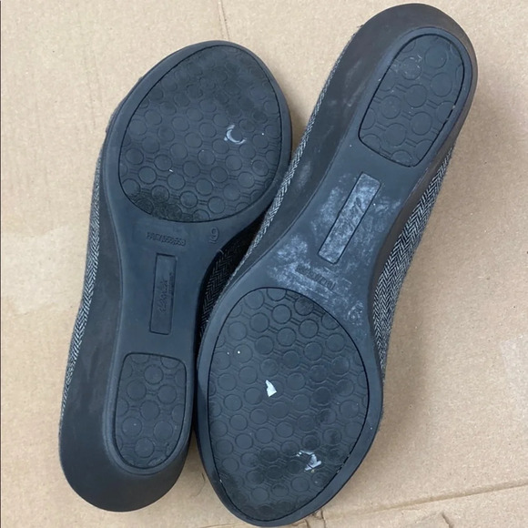 Dexflex by Dexter Heeled Comfort Shoe Gray Herringbone Women's Size 9 - Picture 7 of 7